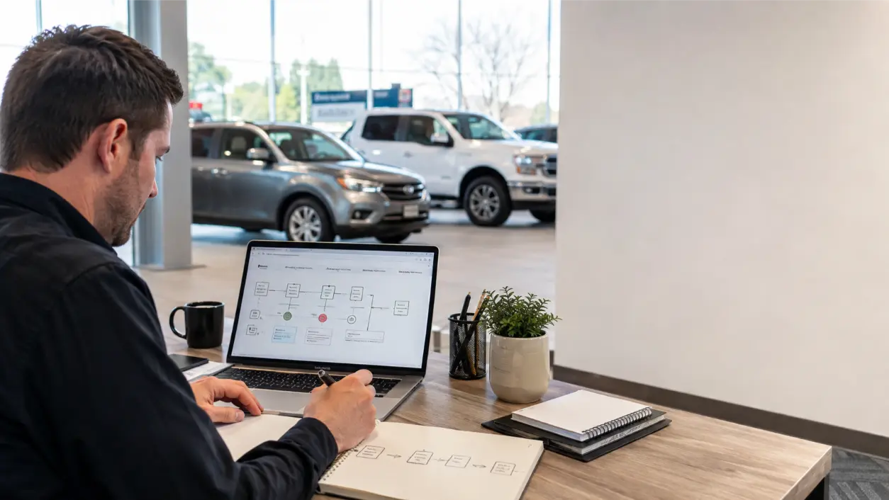 Use this automated drip campaigns roadmap to build automotive workflows with triggers, email, direct mail, CRM rules, suppression, testing, and measurable follow-up.