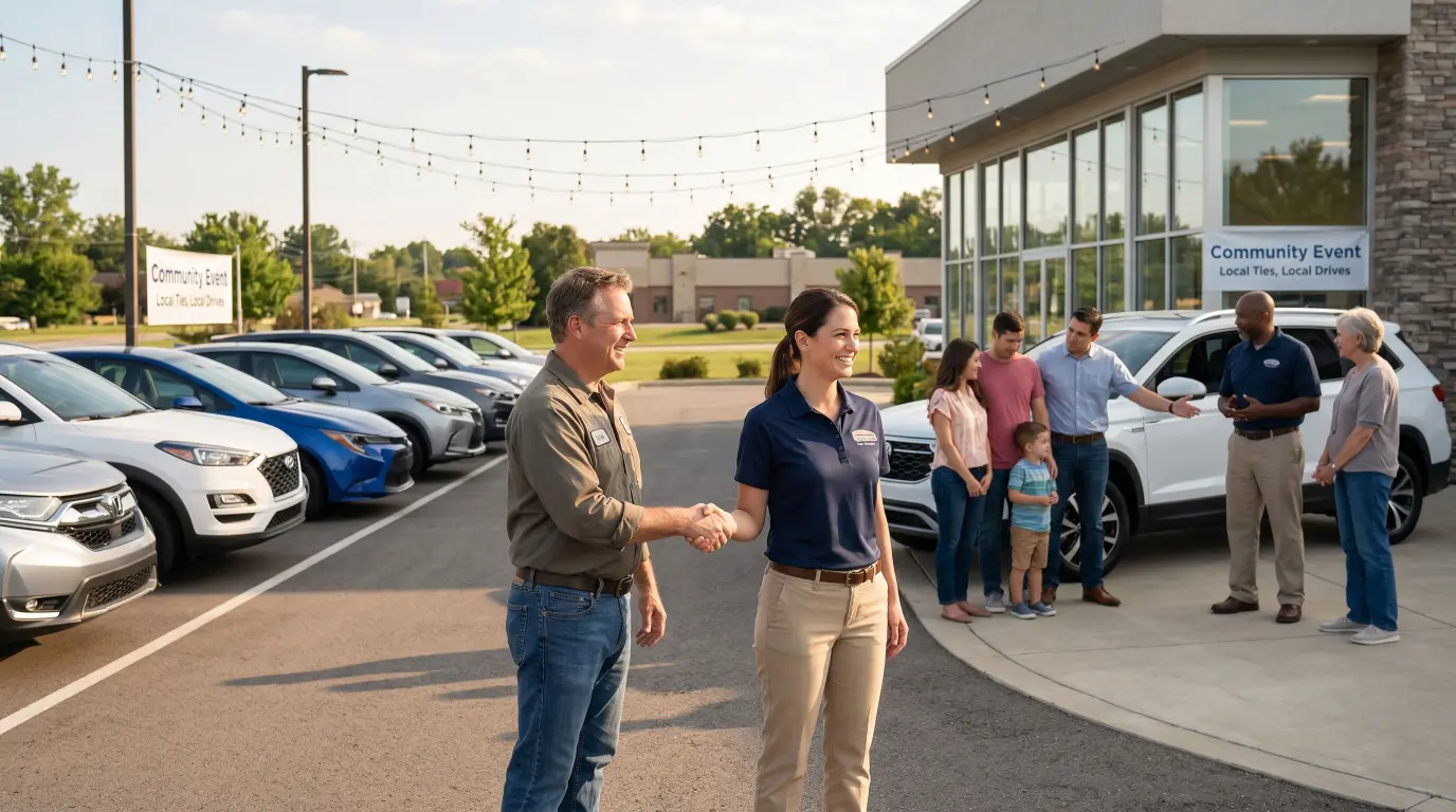 Local outreach tactics auto dealers can use to build community visibility, drive service visits, improve referrals, and follow up with shoppers.