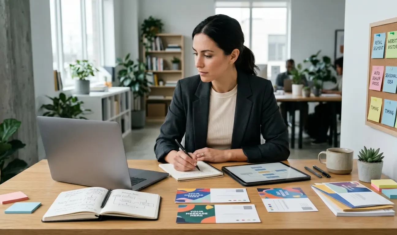 Explore direct mail ideas that complement digital campaigns, from visitor-triggered postcards to email workflows, seasonal mailers, and retail.